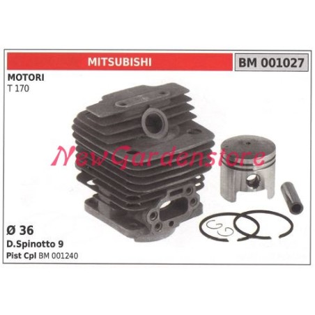 Cilindro pistone segmenti MITSUBISHI motore decespugliatore T 170 001027 | NewgardenParts.com