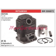 Cilindro pistone segmenti MITSUBISHI motore decespugliatore TL 23 006872 | NewgardenParts.com