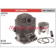 Cilindro pistone segmenti MITSUBISHI motore decespugliatore TL 26 006873 | NewgardenParts.com