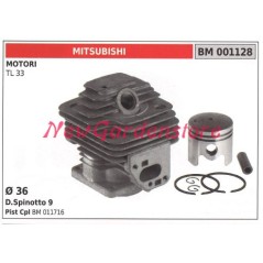 Cilindro pistone segmenti MITSUBISHI motore decespugliatore TL 33 001128 | NewgardenParts.com