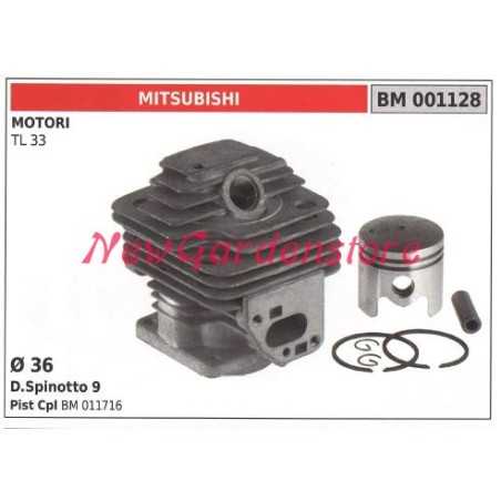Piston cylinder segments MITSUBISHI brushcutter engine TL 33 001128 | NewgardenParts.com
