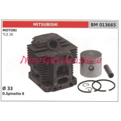 Cilindro pistone segmenti MITSUBISHI motore decespugliatore TLE 26 013665 | NewgardenParts.com