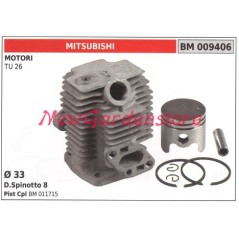 Kolben-Zylinder-Segmente MITSUBISHI Bürstenmäher-Motor TU 26 009406