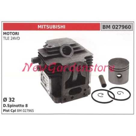 Piston cylinder segments MITSUBISHI trimmer engine TLE 24VD 027960 | NewgardenParts.com
