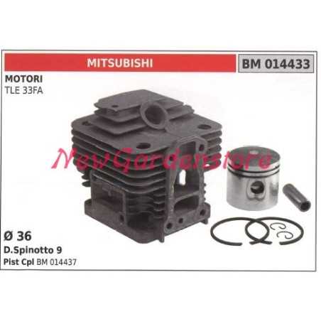 Piston cylinder segments MITSUBISHI trimmer engine TLE 33FA 014433 | NewgardenParts.com