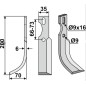 Lame de motoculteur 350-667 350-666 UNIVERSAL dx sx