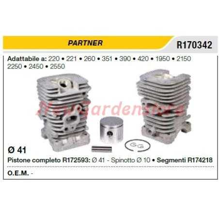 Piston cylinder segments PARTNER chainsaw 220 221 260 R170342 | NewgardenParts.com