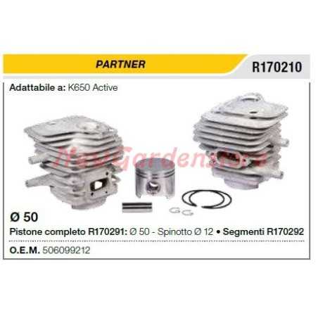 Piston cylinder segments PARTNER cut-off saw K650 ACTIVE R170210 | NewgardenParts.com