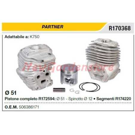 Kolben-Zylinder-Segmente PARTNER Kappsäge K750 R170368 | NewgardenParts.com