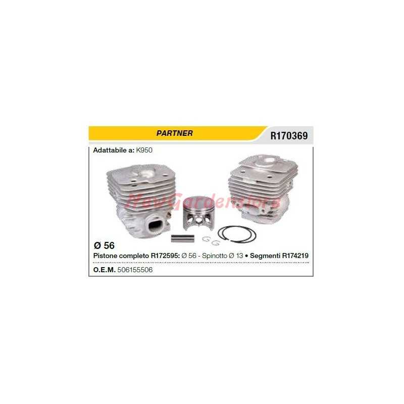 Piston cylinder segments PARTNER parting K950 R170369 506155506 - 506155504