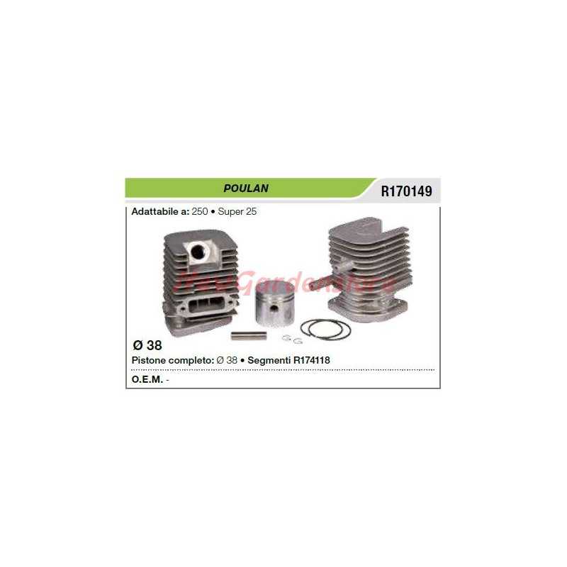 POULAN 250 super 25 brushcutter segment piston cylinder R170149