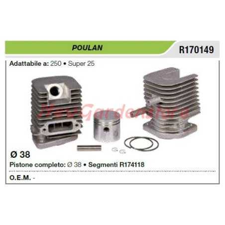 POULAN 250 super 25 débroussailleuse segment piston cylindre R170149 | NewgardenParts.com