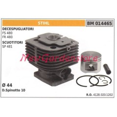Piston piston cylinder segments STIHL brushcutter engine FS 480 FR 480 014465 | NewgardenParts.com