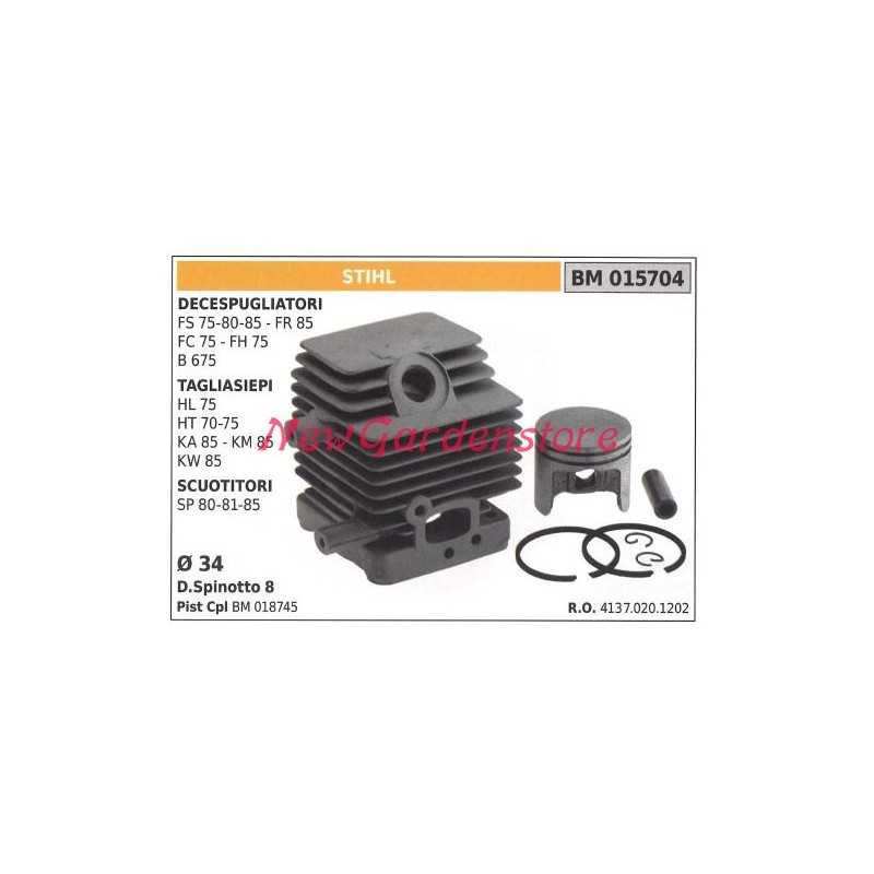 Piston piston cylinder segments STIHL FS 75 80 85 FR brushcutter engine 85 015704