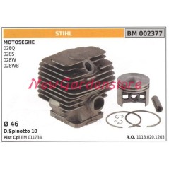 Piston piston cylinder STIHL chainsaw engine 028Q 028S 028W 028WB 002377 | NewgardenParts.com
