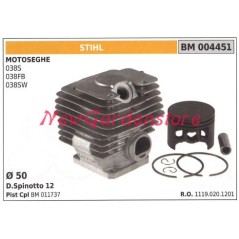 Piston cylinder segments STIHL chainsaw engine 038 038FB 004451 | NewgardenParts.com