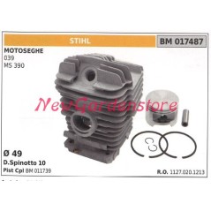 Piston cylinder segments STIHL chain saw engine 039 MS 390 017487 | NewgardenParts.com
