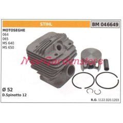 Piston cylinder segments STIHL chainsaw engine 064 065 MS 640 650 046649 | NewgardenParts.com