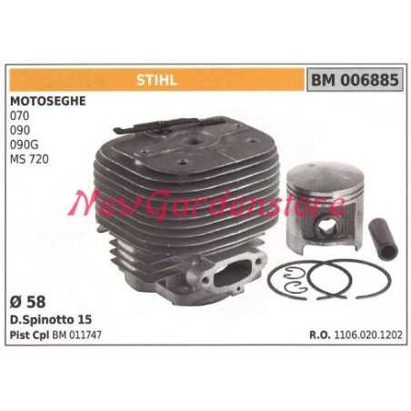Piston cylinder segments STIHL chain saw engine 070 090 090G MS 720 006885 | NewgardenParts.com