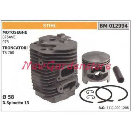 Piston piston cylinder segments STIHL chain saw engine 075AVE 076 012994 | NewgardenParts.com