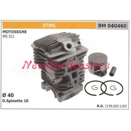 Piston piston cylinder segments STIHL chainsaw engine MS 211 040460 | NewgardenParts.com