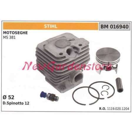 Piston cylinder segments STIHL chain saw engine MS 381 016940 | NewgardenParts.com