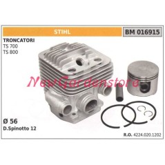 Piston piston cylinder segments STIHL cut-off saw engine TS 700 800 016915 | NewgardenParts.com