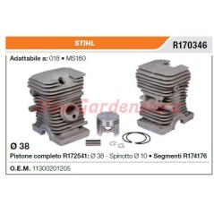 Piston cylinder segments STIHL chainsaw 018 MS180 R170346 | NewgardenParts.com