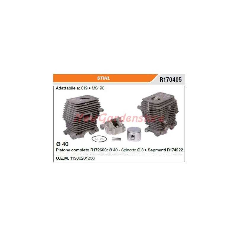 Segments de cylindre à piston STIHL tronçonneuse 019 MS190 R170405