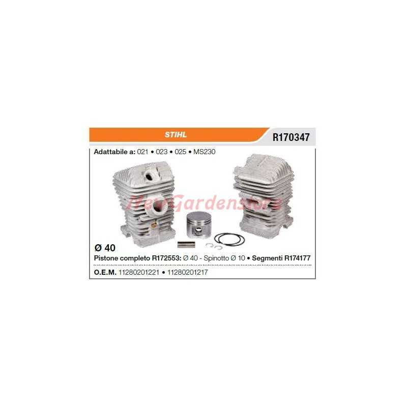 Piston cylinder segments STIHL chainsaw 021 023 025 MS230 R170347