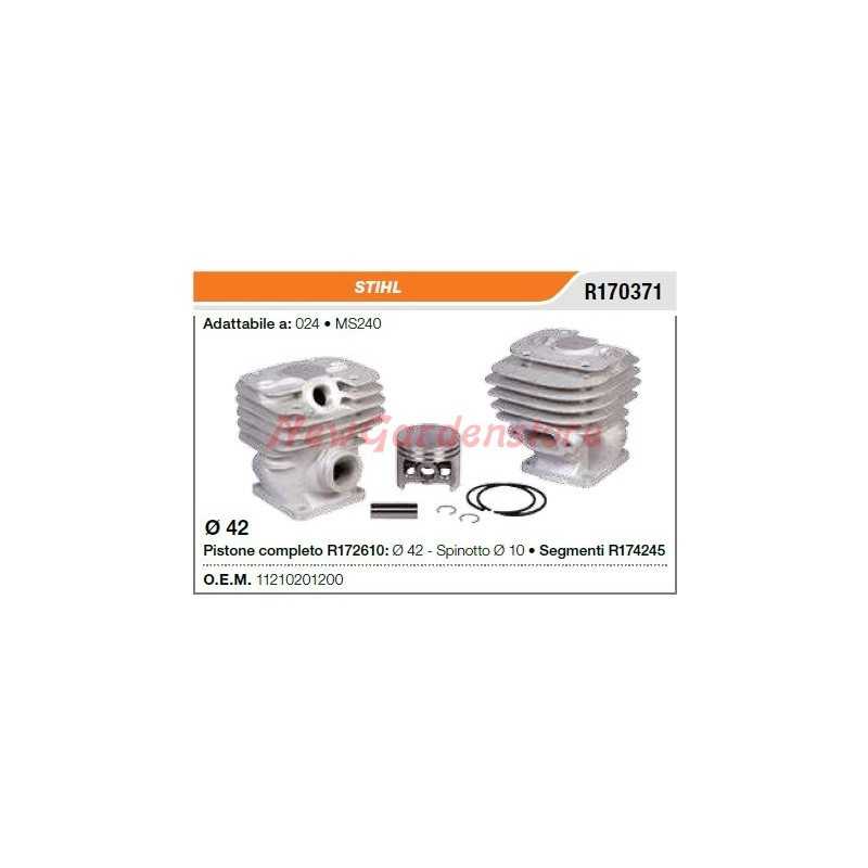 Cilindro pistone segmenti STIHL motosega 024 MS240 R170371