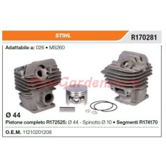 Piston cylinder segments STIHL chainsaw 026 MS260 R170281 | NewgardenParts.com