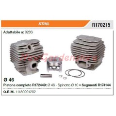 Piston cylinder segments STIHL chainsaw 028S R170215 | NewgardenParts.com