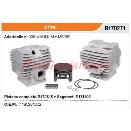 STIHL chainsaw segment piston cylinder 038 MAGNUM MS380 R170271 | NewgardenParts.com