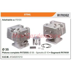 Piston cylinder segments STIHL chainsaw FS120 R170352 | NewgardenParts.com