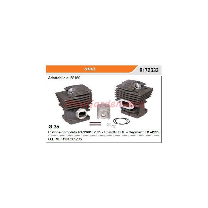 Segments de cylindre à piston STIHL tronçonneuse FS160 R172532