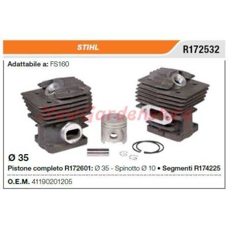 Piston cylinder segments STIHL chainsaw FS160 R172532 | NewgardenParts.com