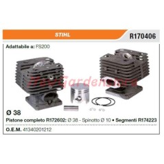 Piston cylinder segments STIHL chainsaw FS200 R170406 | NewgardenParts.com