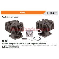 Piston cylinder segments STIHL chainsaw FS250 R170407 | NewgardenParts.com