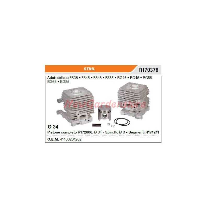 Piston cylinder segments STIHL chainsaw FS38 FS46 45 R170378