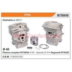 Piston cylinder segments STIHL chainsaw MS211 R170410 | NewgardenParts.com