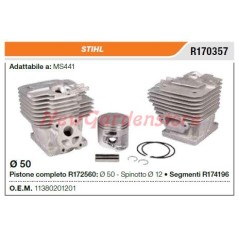STIHL segment piston cylinder STIHL chainsaw MS441 R170357 | NewgardenParts.com
