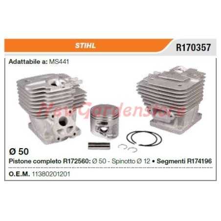 STIHL segment piston cylinder STIHL chainsaw MS441 R170357 | NewgardenParts.com
