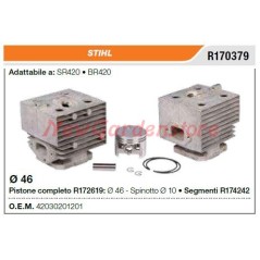 Piston cylinder segments STIHL chainsaw SR420 BR420 R170379 | NewgardenParts.com