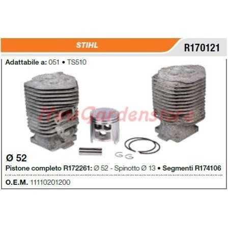 STIHL cut-off saw 051 TS510 R170121 segment piston cylinder | NewgardenParts.com