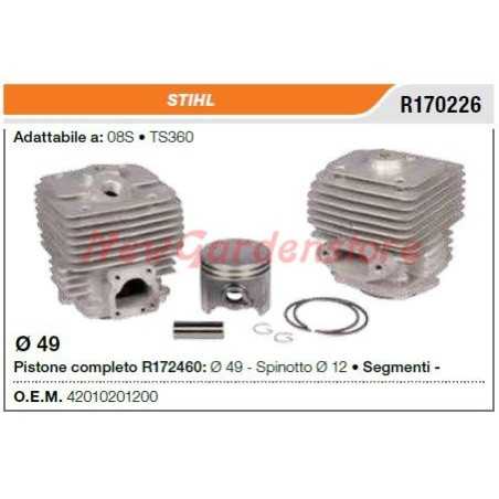 Segment piston cylinder STIHL cut-off saw TS360 08S R170226 | NewgardenParts.com