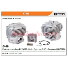 STIHL cut-off saw TS400 segment piston cylinder R170213 | NewgardenParts.com