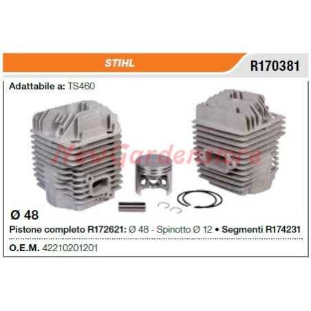 Segment piston cylinder STIHL cut-off saw TS460 R170381 | NewgardenParts.com