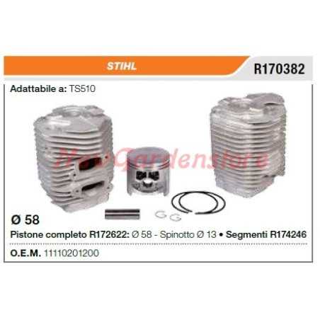 STIHL cut-off saw TS510 segment piston cylinder R170382 | NewgardenParts.com