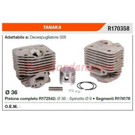 TANAKA brushcutter 328 R170358 piston cylinder segments | NewgardenParts.com